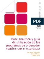 Base Analítica y Guía de Utilización de Los Programas de Ordenador Basicis-Lm e Islm-Oada