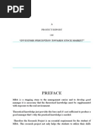 Download Investors Perception Towards Stock Market by Happy Singh SN171797576 doc pdf
