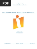 Download Civic Forum White Paper Final September 2007 by Institute for Open Economic Networks I-Open SN17180205 doc pdf
