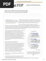 Make Your PDFs Work Well With Google