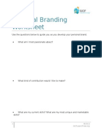 GCF Personal Branding Worksheet