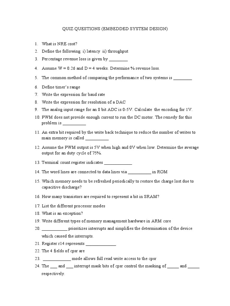 ESD_quiz Arm Architecture Instruction Set Free 30day Trial Scribd