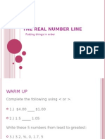 The Real Number Line A1