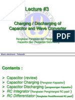Lecture #3: Charging / Discharging of Capacitor and Wave Converter