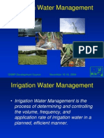 Irrigation Water Management