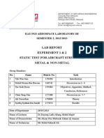 Static Test for Aircraft Structure