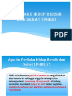 Perilaku Hidup Bersih Dan Sehat (Phbs)