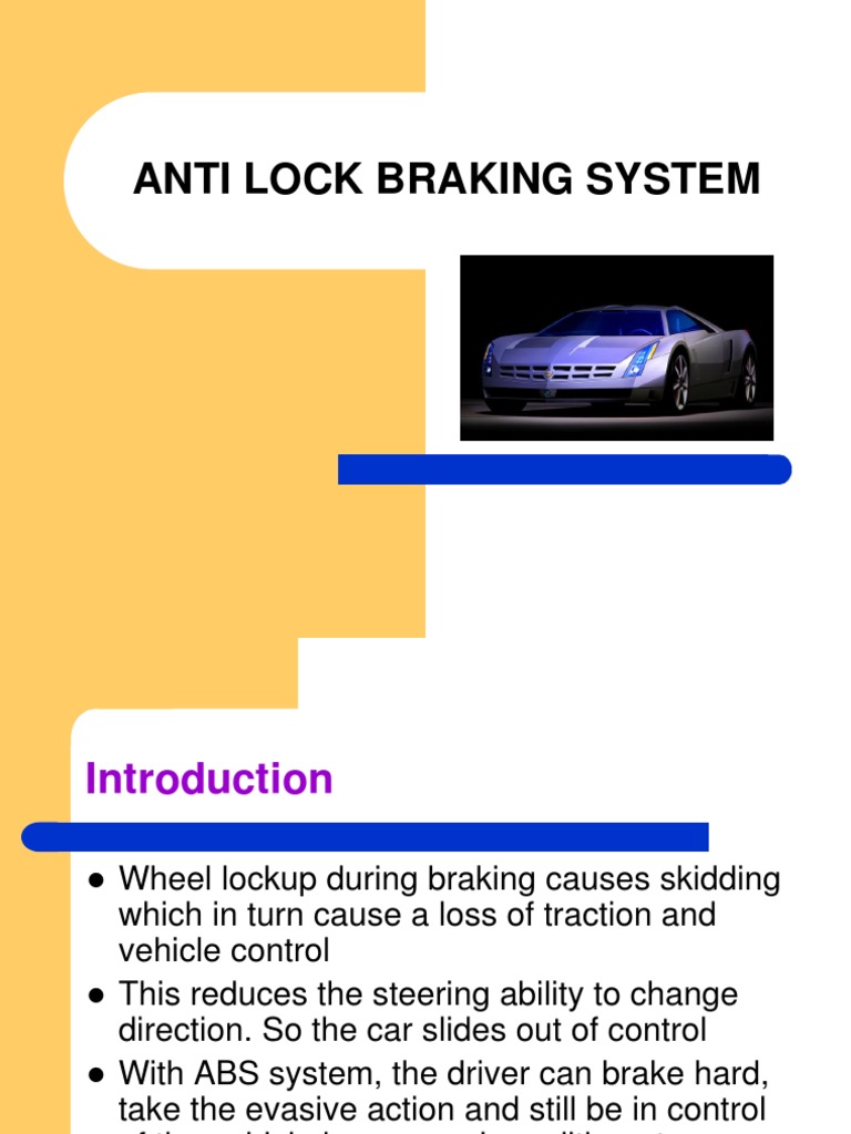 Understanding Anti-Lock Braking Systems | PDF | Anti Lock Braking ...