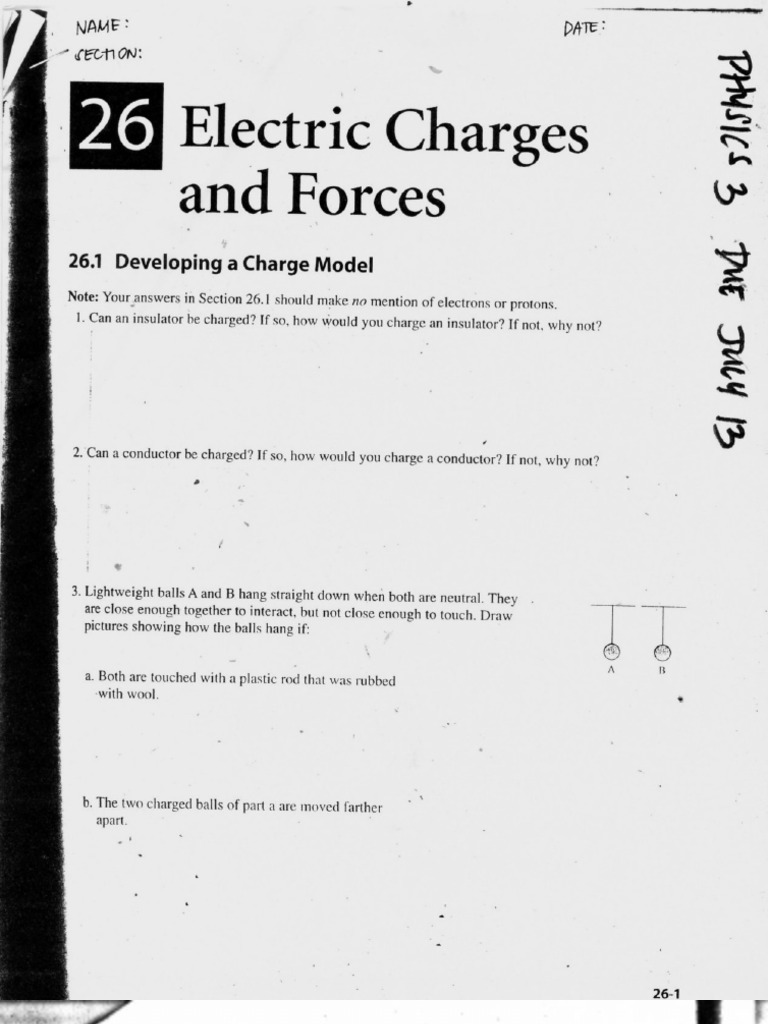 Physics Worksheet