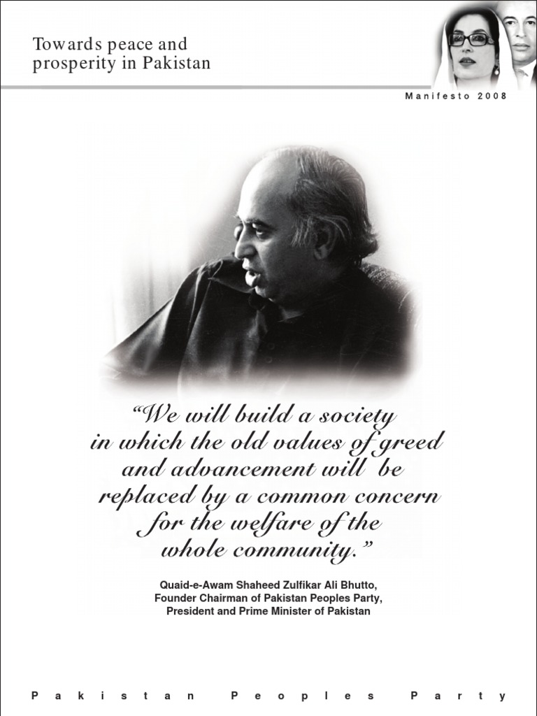 Pakistan Peoples Party Manifesto 2023 | PDF | Social Science