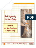 ISRM Rock Engineering Practice & Design Lecture 3 RMC and Emp Design E Eberhardt