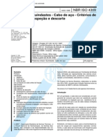 [ABNT-NBR ISO 4309] - Guindastes - Cabo de Aço - Critérios de Inspeção e Descarte