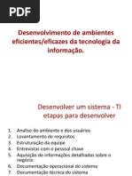 Desenvolvimento de Ambientes Eficientes