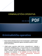 1kriminalisticka Operativa I