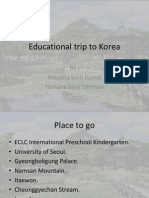 Educational Trip to Korea