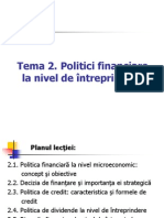 Politici Financiare