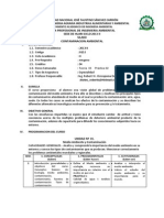 Silabo de Contaminacion Ambiental