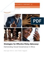 Demanding Good Governance in Africa