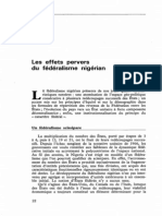 Les effets pervers du fédéralisme nigérian