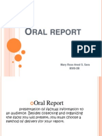 Oral Report