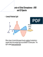 Optical Behavior of Chiral Chromphores - ORD and CD Spectra