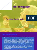 Terapia de Lenguaje. Ps. Jaime Botello Valle