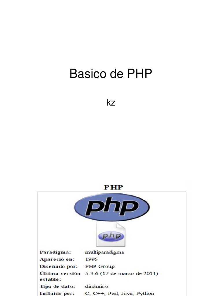 Basico de PHP | PDF