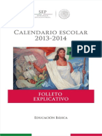 Folleto Explicativo Calendario Escolar 2013-2014