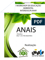 Anais - 1º Workshop de Educação Ambiental Interdisciplinar (Petrolina-PE)