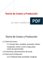 Segunda Unidad Teoria de Costos y Producción