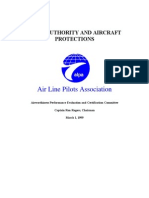 Pilot Authority and Aircraft Protection