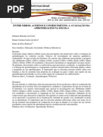 Artigo Sobre Avaliação na Escola - Hoffmann - Luckesi - Libâneo e outros