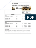 Lista de Preturi FORD KUGA 15-04-2013