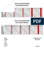 Jadwal Jaga Ugd RSUD TMG Sept-Nov