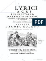 Jacobo Coleto - Illyrici Sacri 8 - Illyricum Sacrum 8 - Ecclesia Scopiensis - Miće Gamulin