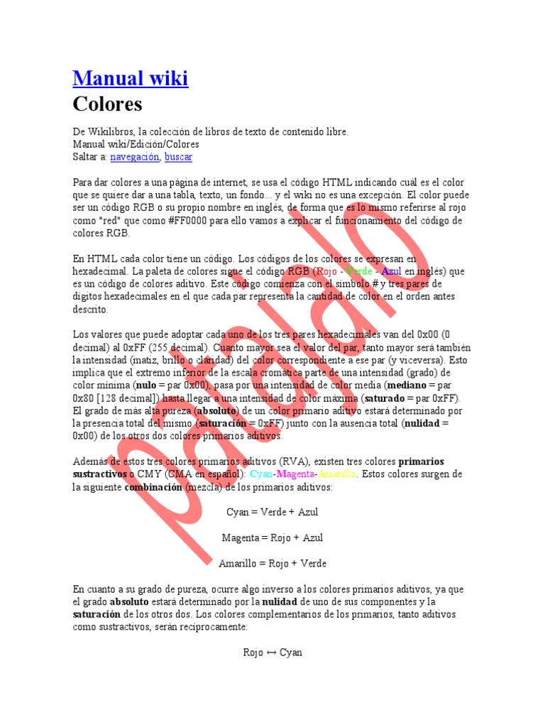 Manual Wiki | Modelo de color RGB | Color