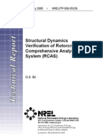 Structural Dynamics Verification of Rotorcraft Comprehensive Analysis System RCAS NREL TP-500-35328