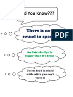 Did You Know???: There Is No Sound in Space
