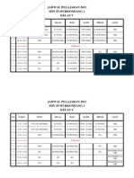 Jadwal Pelajaran 2013