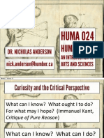 HUMA 024: Dr. Nicholas Anderson Nick - Anderson@humber - Ca