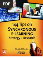 Download 144 Tips on Synchronous e-Learning Strategy  Research by Mourad Diouri  SN17198961 doc pdf