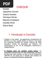 CHEQUE Titulo de Credito