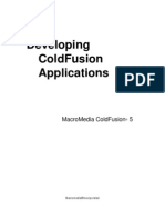 Developing Cold Fusion Applications