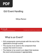 GUI Event Handling: Nithya Raman