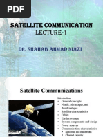 Satellite Communication Lecture-1: Dr. Shahab Ahmad Niazi