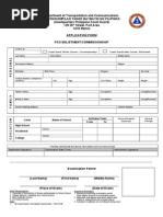 Application Form For Philippines Coast Guard Enlistment/commissionship