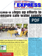 EMB-8 Steps Up Efforts To Ensure Safe Water Supply: Daily Express
