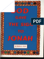 God Gave The Sign To Jonah