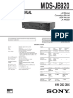 Sony Mds Jb920 Service Manual