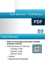 Tariff and Non - Tariff Barriers